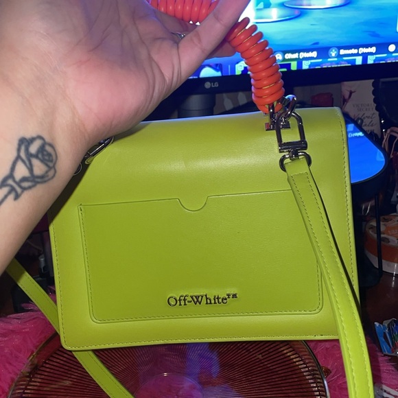 Authentic Off- White handbag
 Jitney 1.4 Top handle light green - Picture 7 of 11